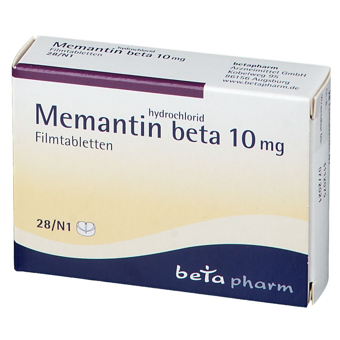 Memantinhydrochlorid beta 10 mg