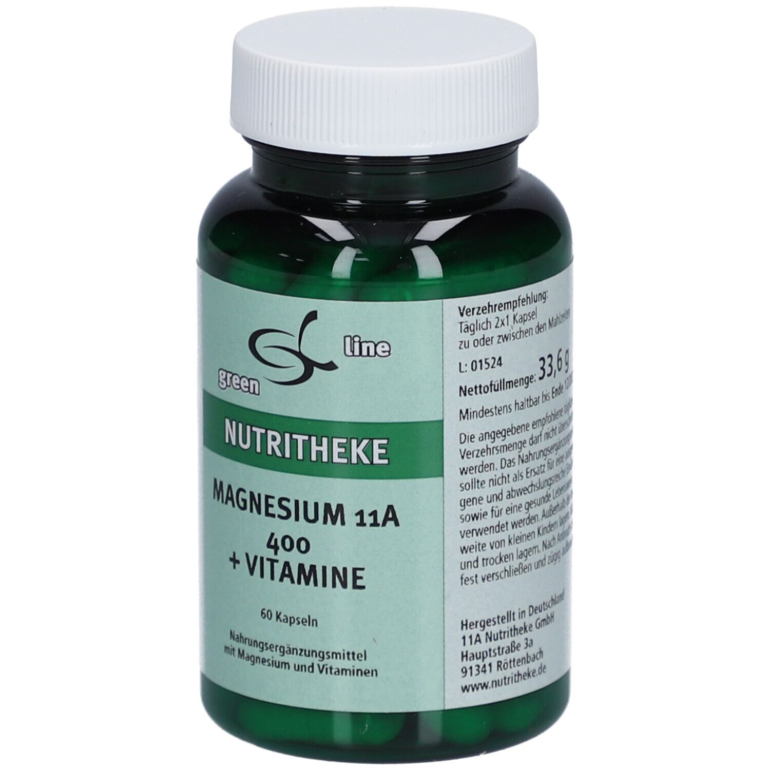 green line NUTRITHEKE Magnesium 11A 400 + Vitamine