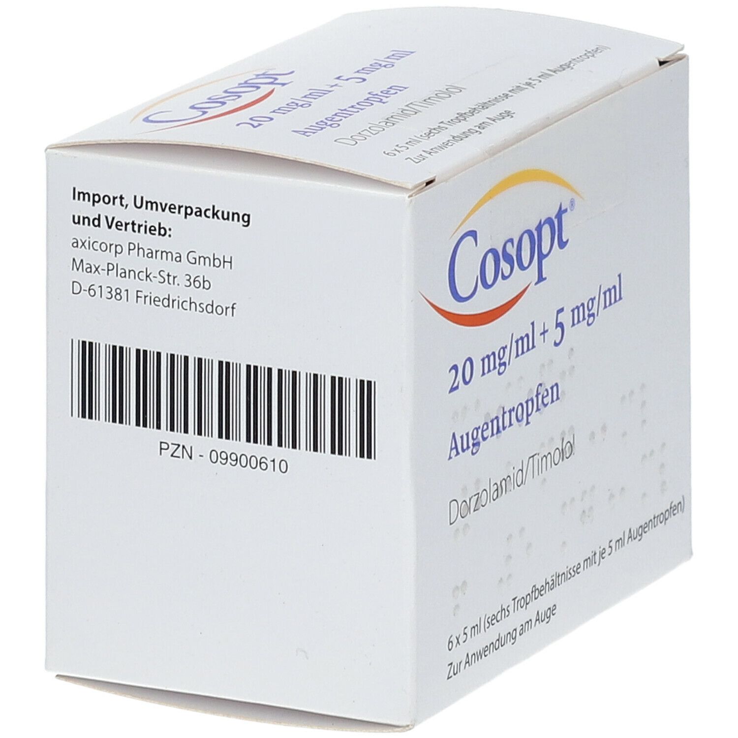 Cosopt 20 mg/ml + 5 mg/ml