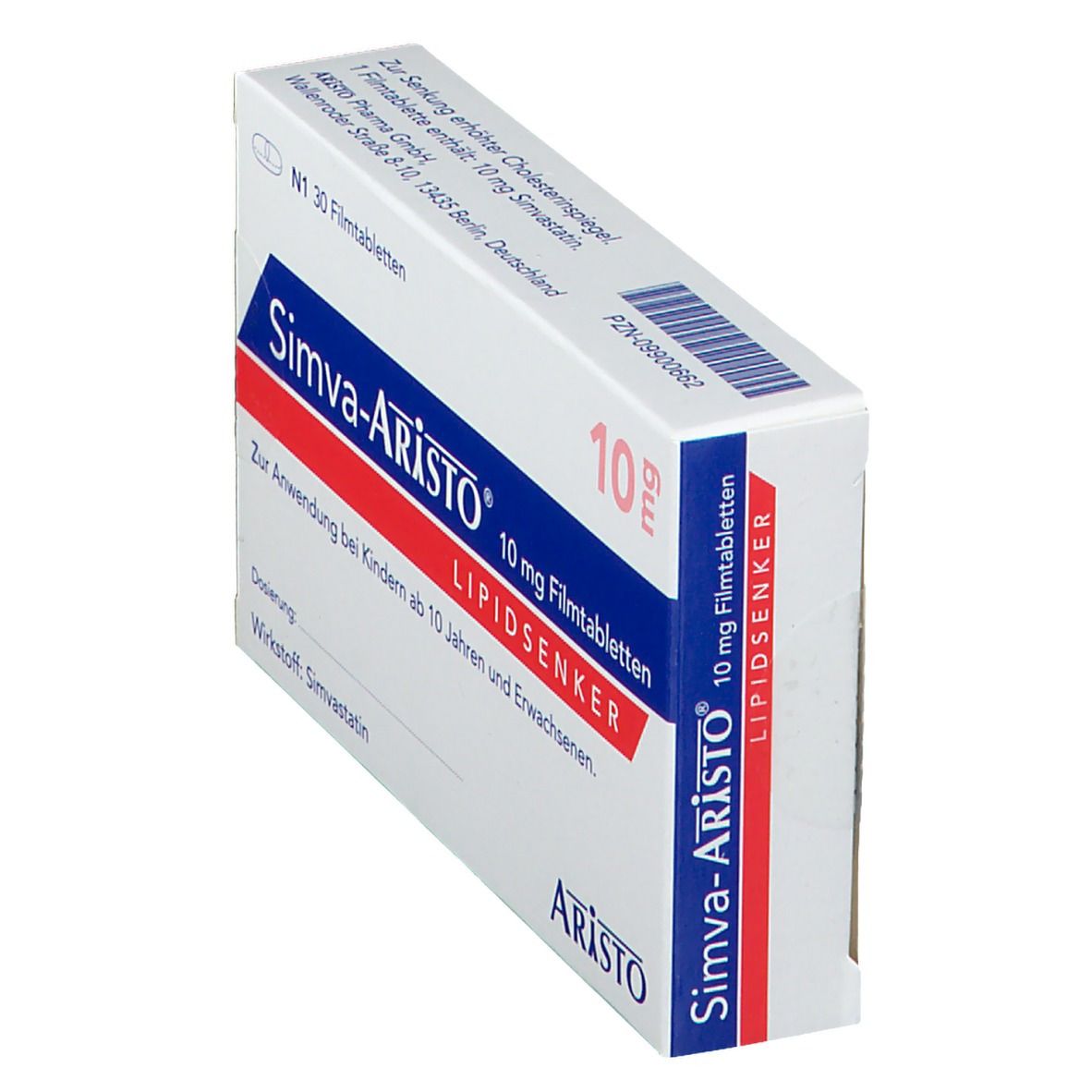 Simva Aristo 10 mg Filmtabletten 30 St