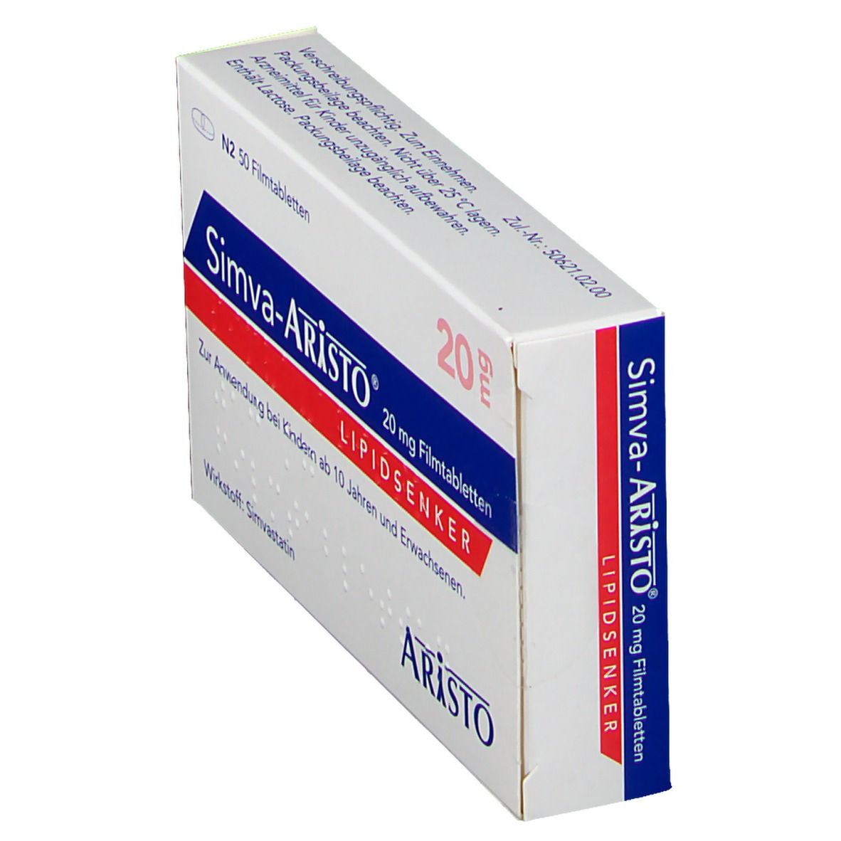 Simva Aristo 20 mg Filmtabletten 50 St