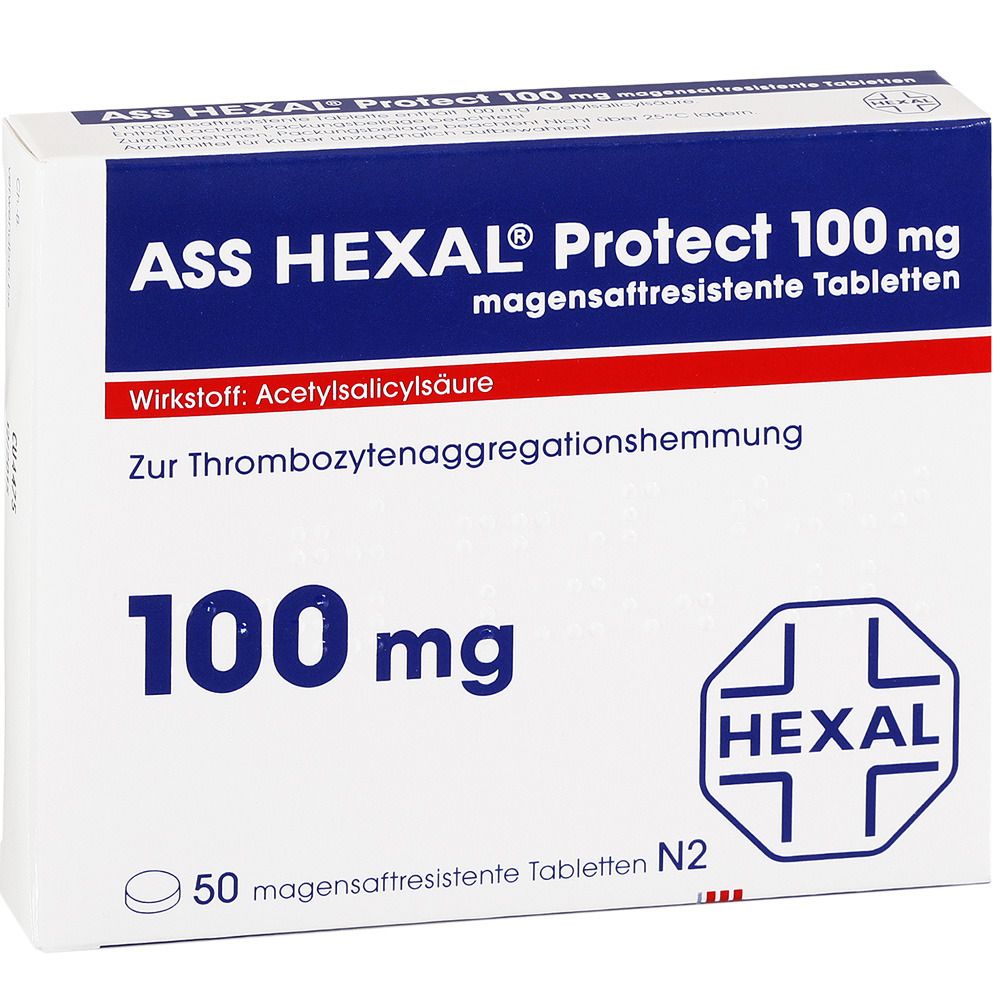 ASS HEXAL® Protect 100 mg magensaftresistente Tabletten