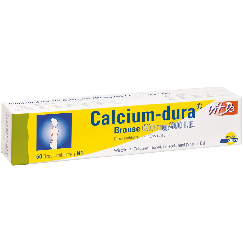 Calcium-dura® Vit D3 600 mg/ 400 I.e. Brausetabletten
