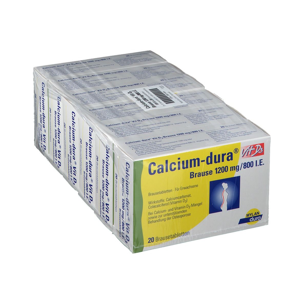 Calcium Dura Vit D3 Brause 1200 mg/800 I.e. 120 St Brausetabletten