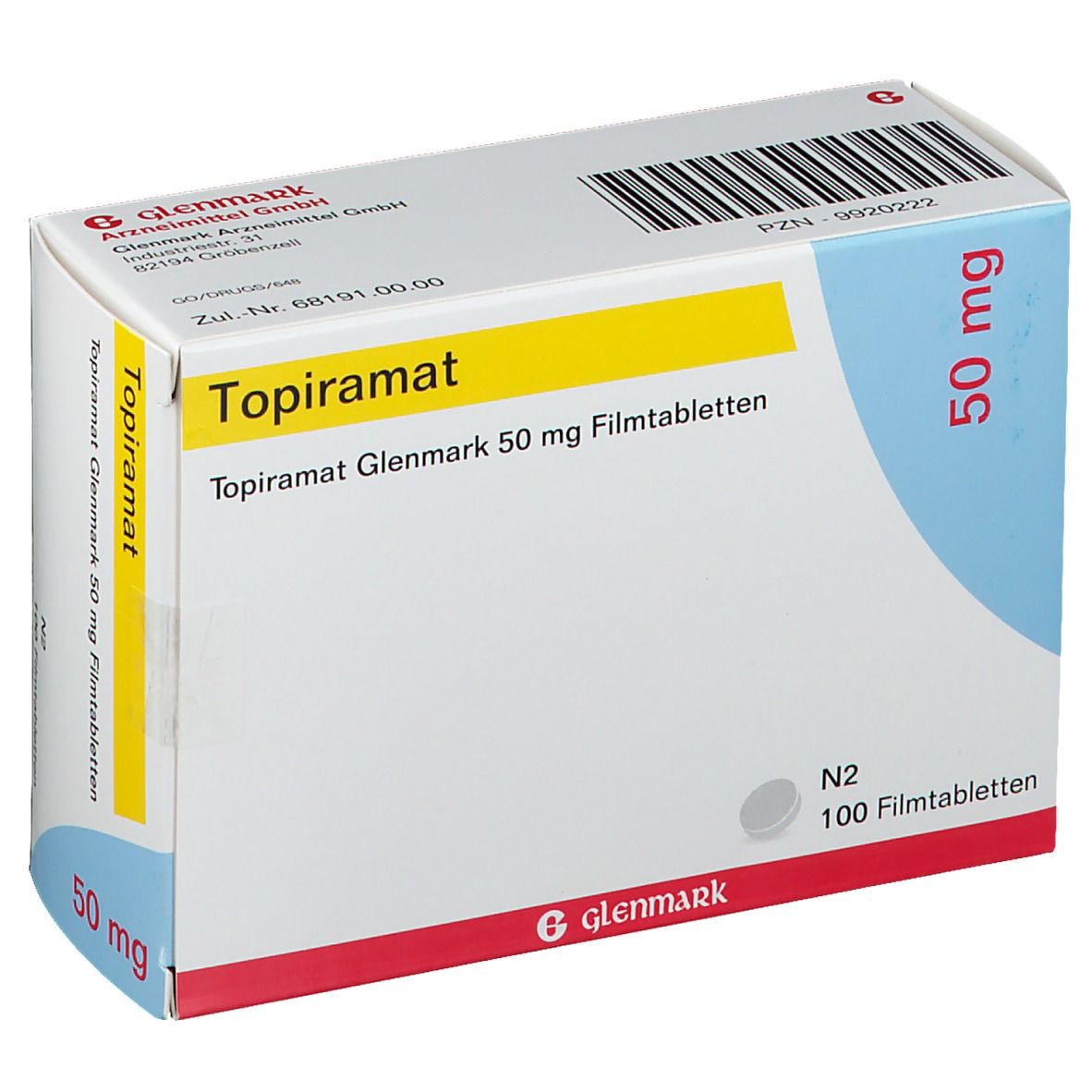 Topiramat Glenmark 50 mg