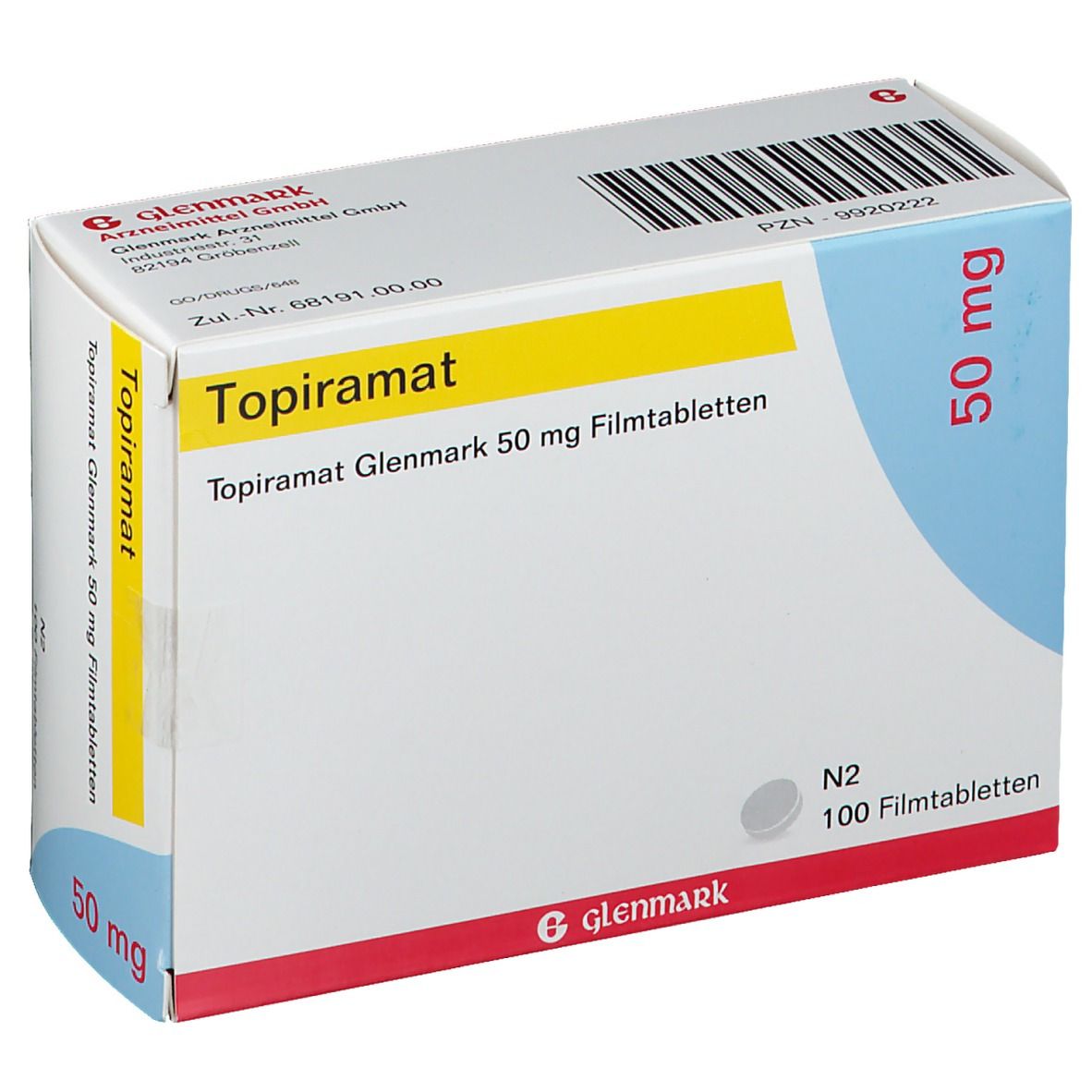 Topiramat Glenmark 50 mg