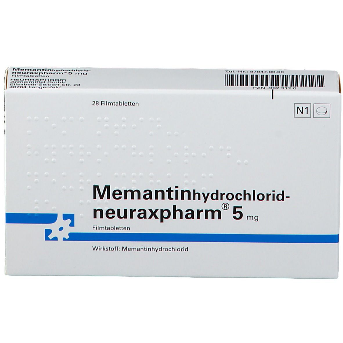 Memantinhydrochlorid-neuraxpharm® 5 mg