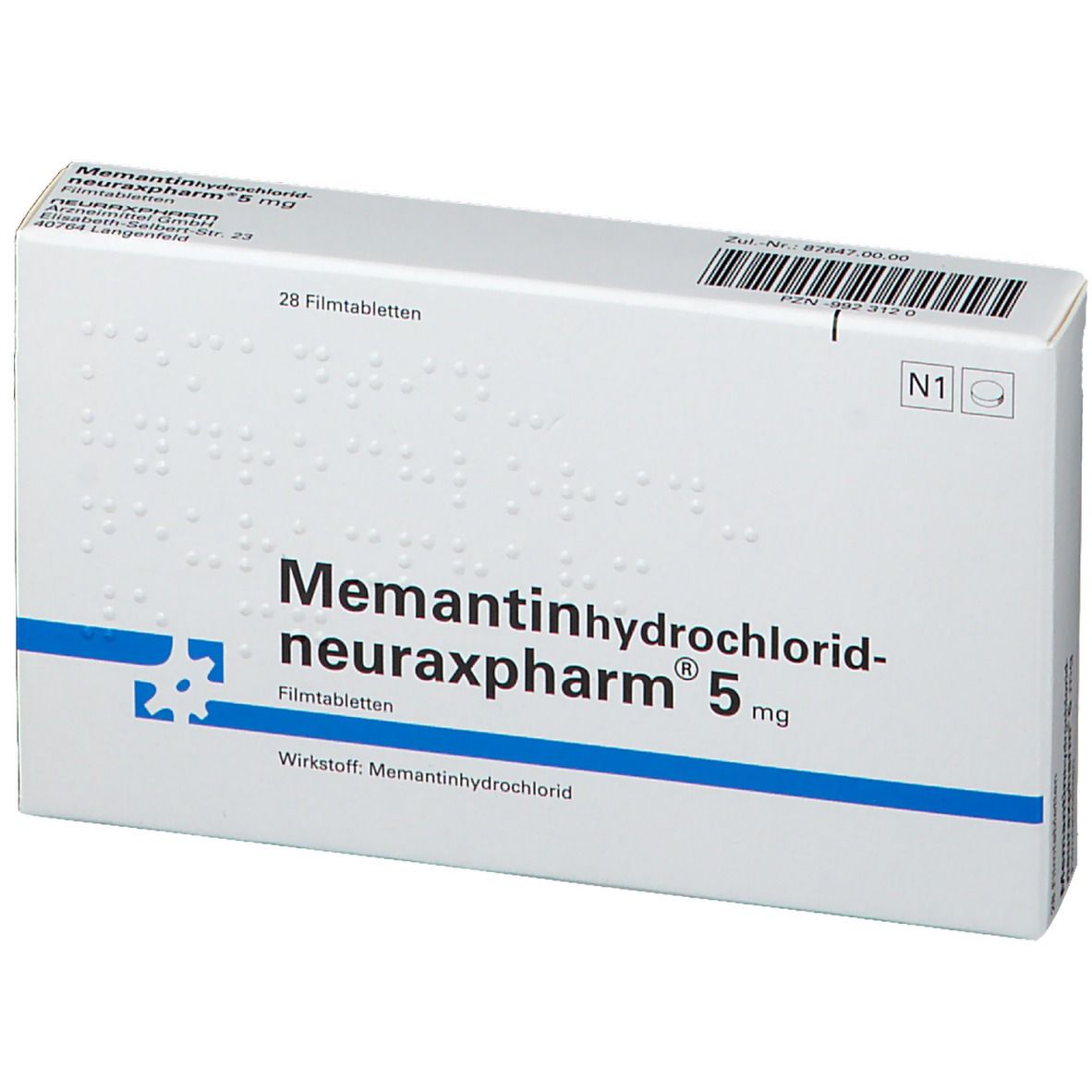 Memantinhydrochlorid-neuraxpharm® 5 mg