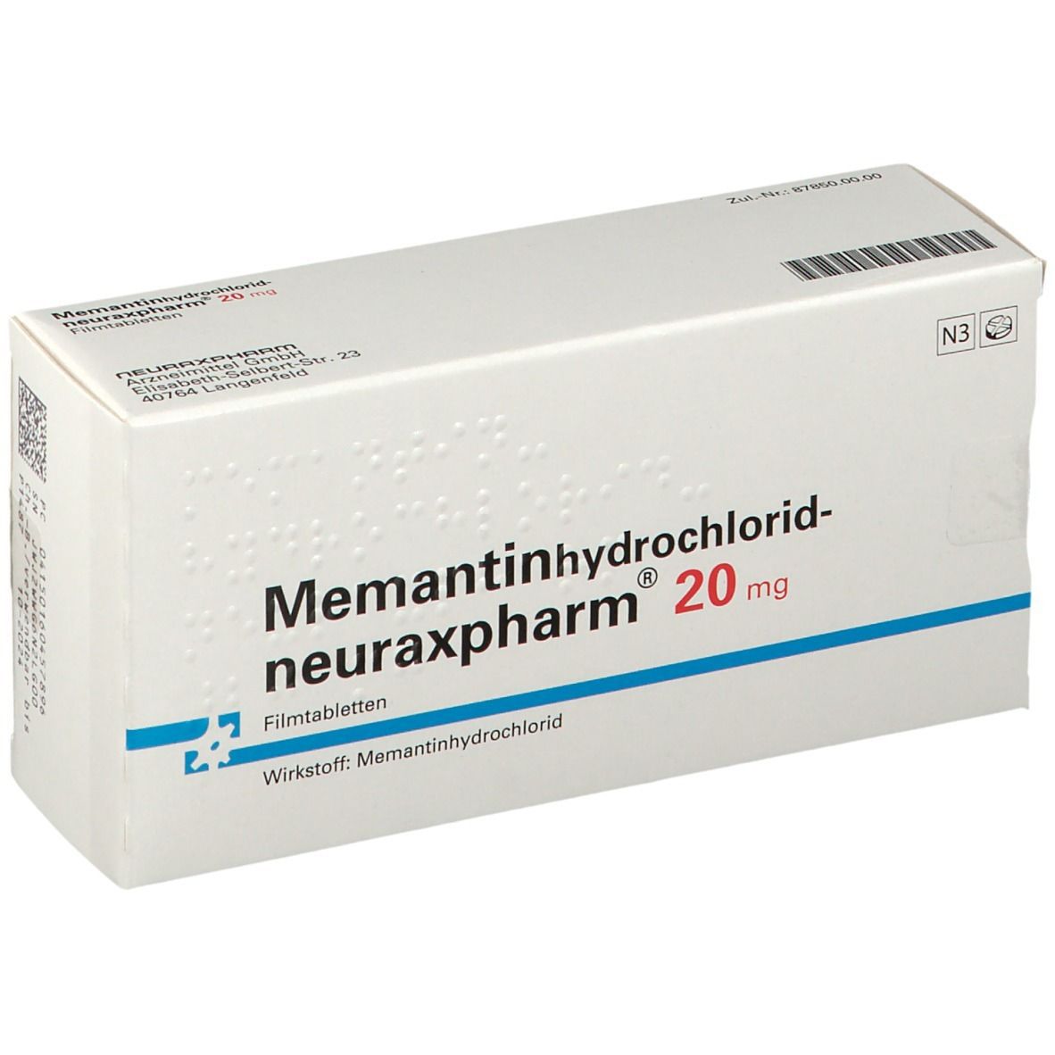 Memantinhydrochlorid-neuraxpharm® 20 mg