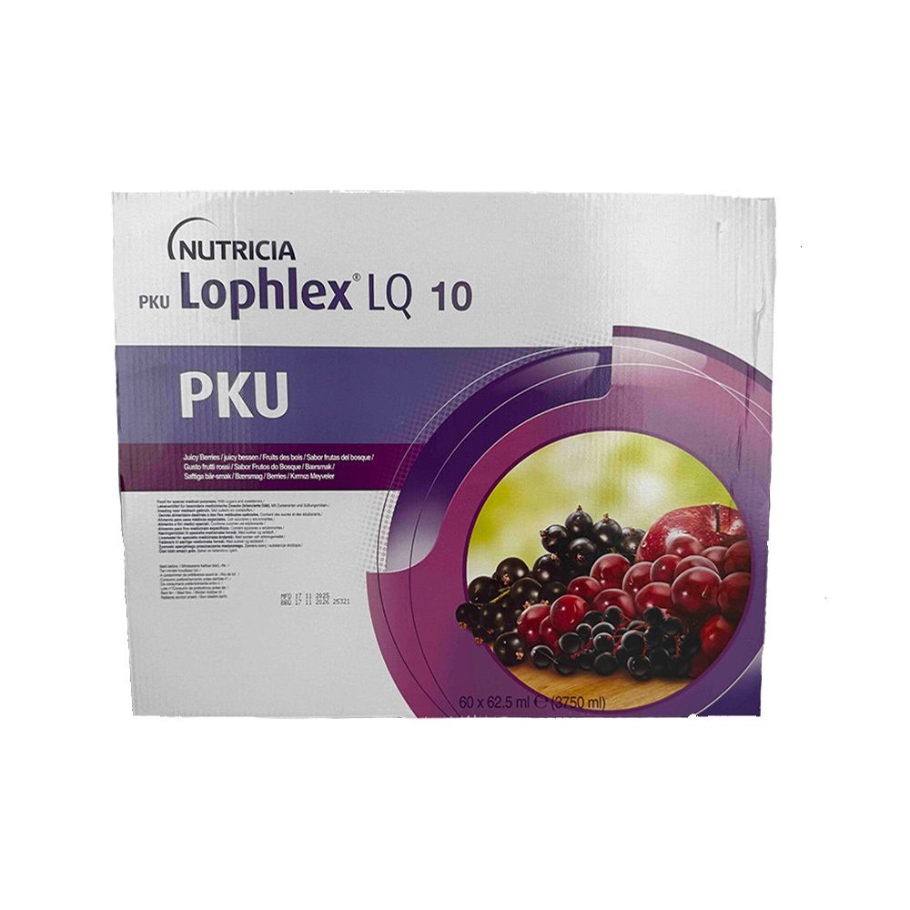 PKU Lophlex LQ 10 Juicy Berries 60x62,5 ml Flüssigkeit