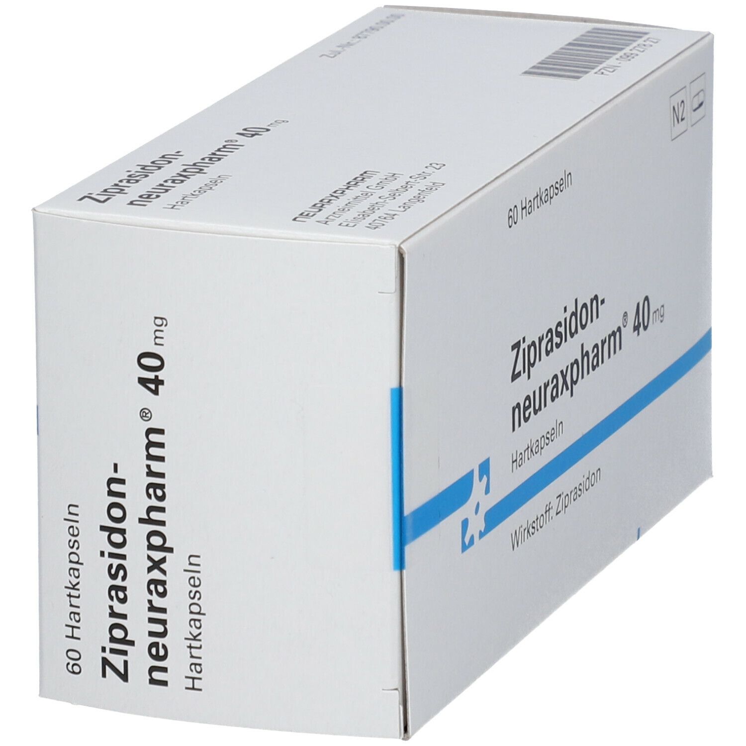 ZIPRASIDON-neuraxpharm 40 mg Hartkapseln 60 St