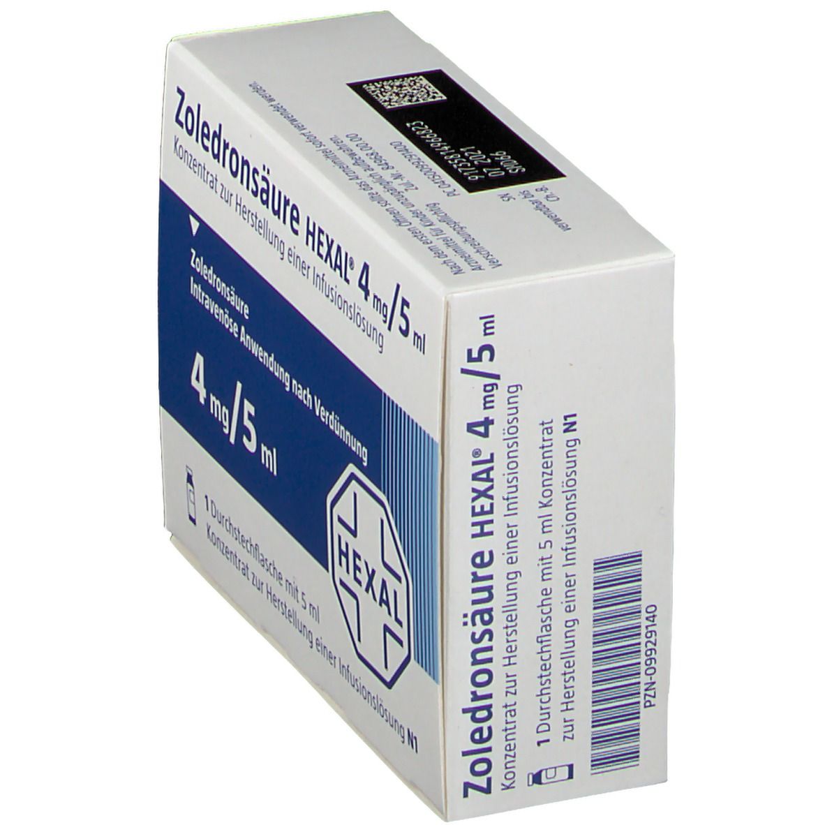 Zoledronsäure Hexal 4 mg/5 ml Konz.z.Her.e.Inf.L. 1 St Infusionslösungskonzentrat