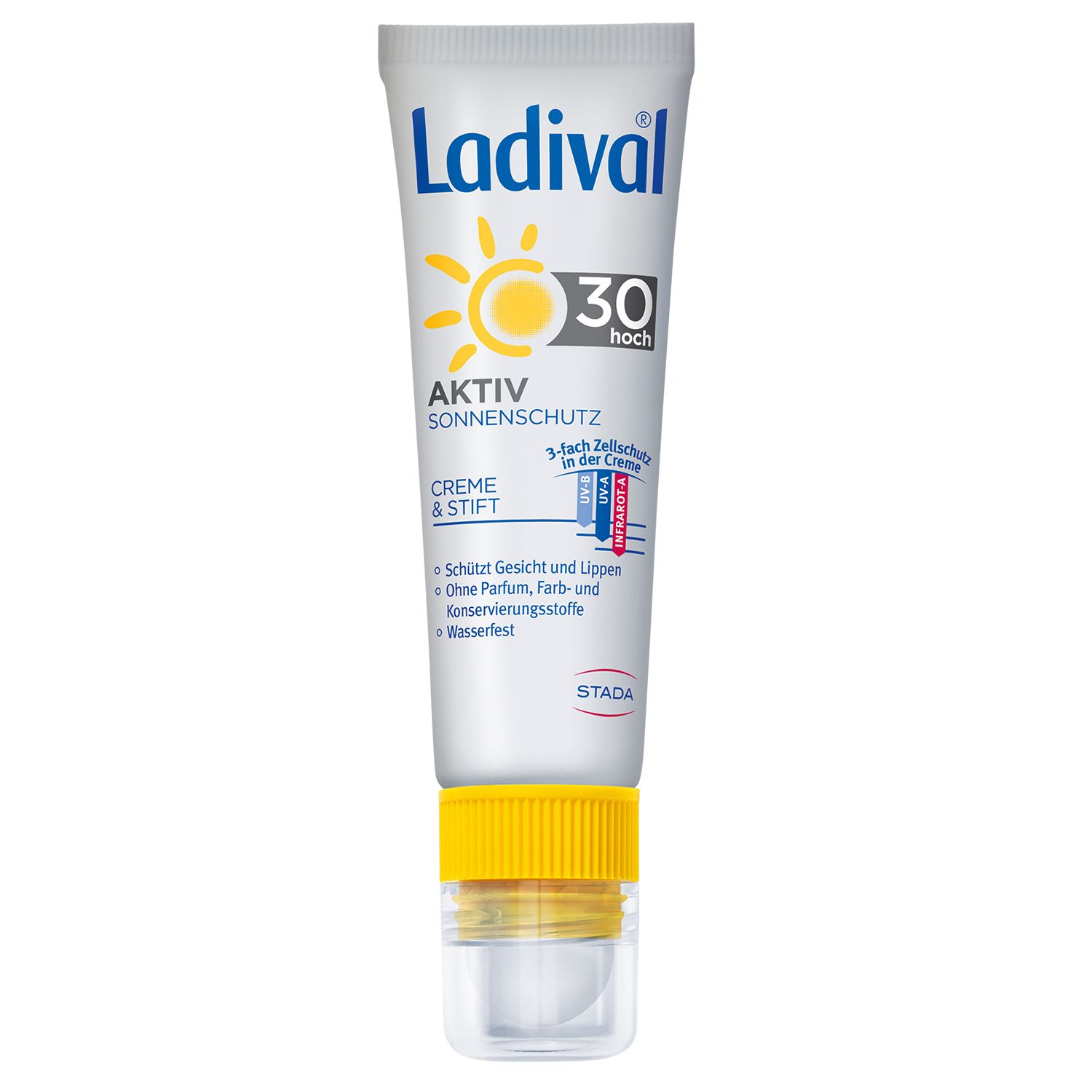 Ladival® Aktiv Creme&Stift 2-in-1 Sonnenschutz LSF 30