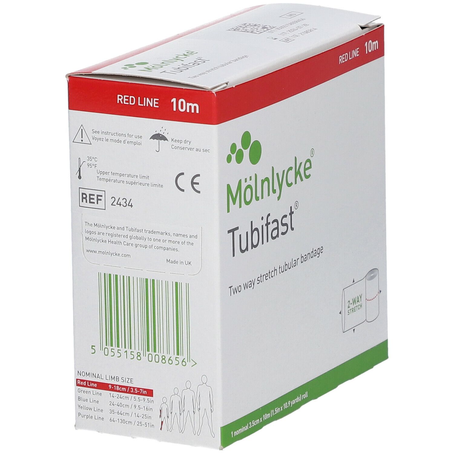 Tubifast 2-Way Stretch 3,5 cm x 10 m rot 1 St - shop-apotheke.at