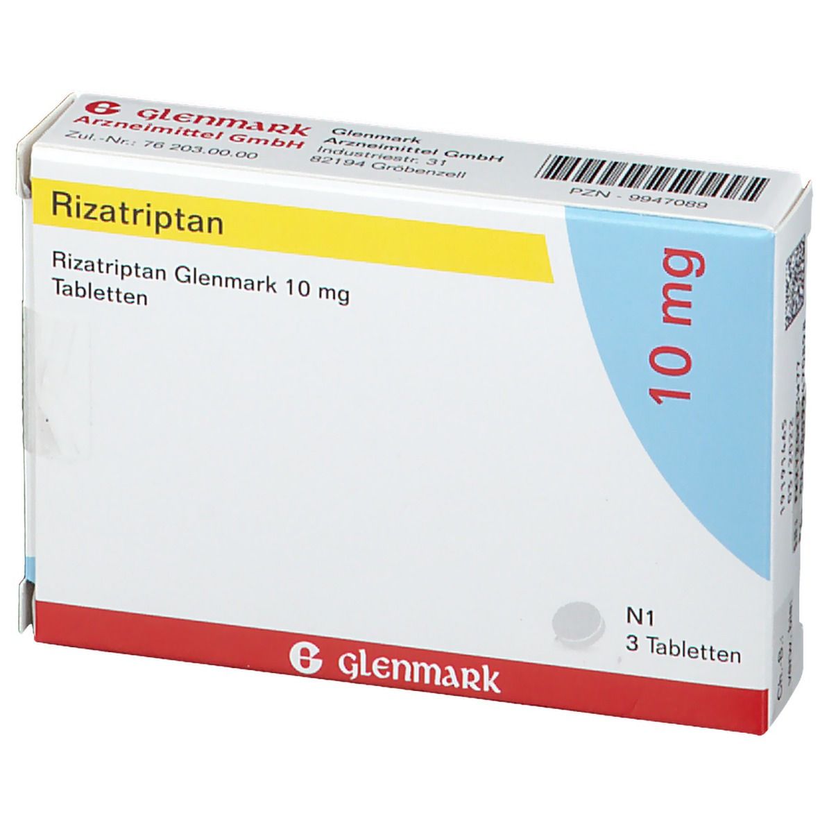 Rizatriptan Glenmark 10 mg
