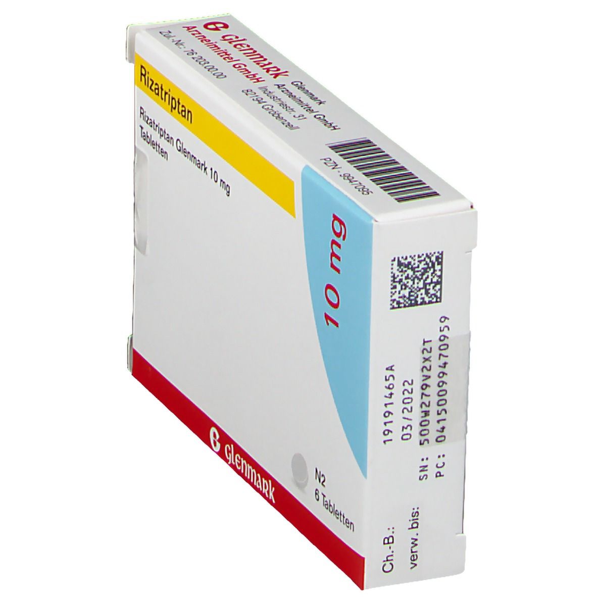 Rizatriptan Glenmark 10 mg