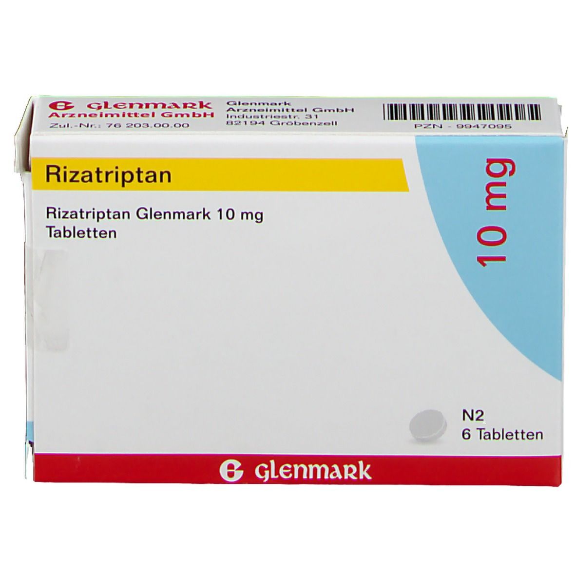 Rizatriptan Glenmark 10 mg