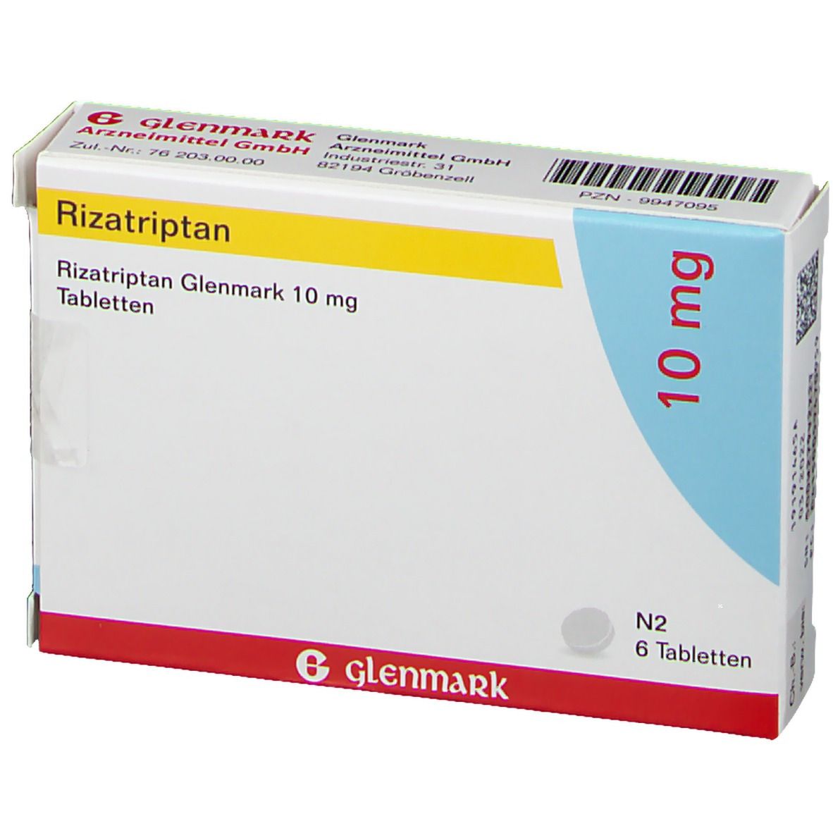 Rizatriptan Glenmark 10 mg