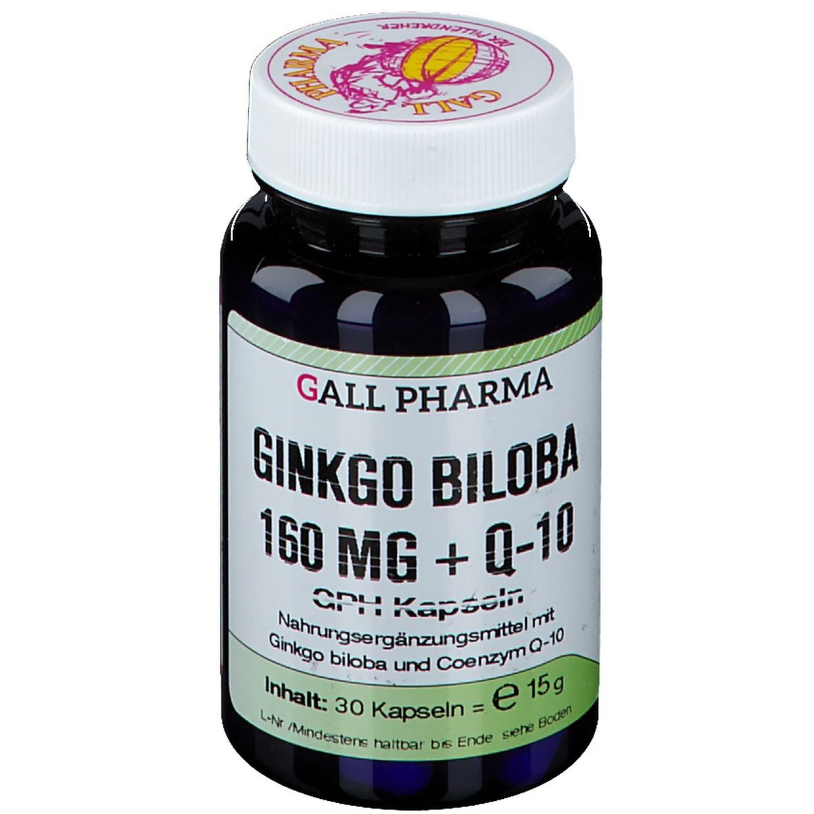 Ginkgo Biloba 160 mg + Q-10 GPH 30 St Kapseln