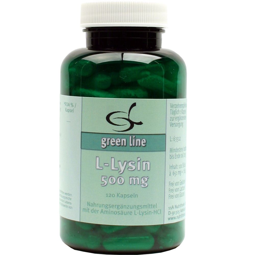 green line L-Lysin 500 mg 120 St Kapseln