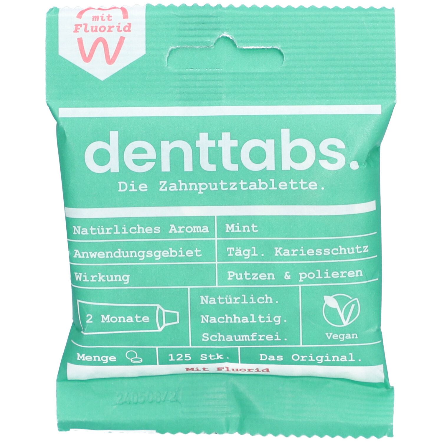 Denttabs Stevia-Mint Zahnputztabletten 125 St Tabletten