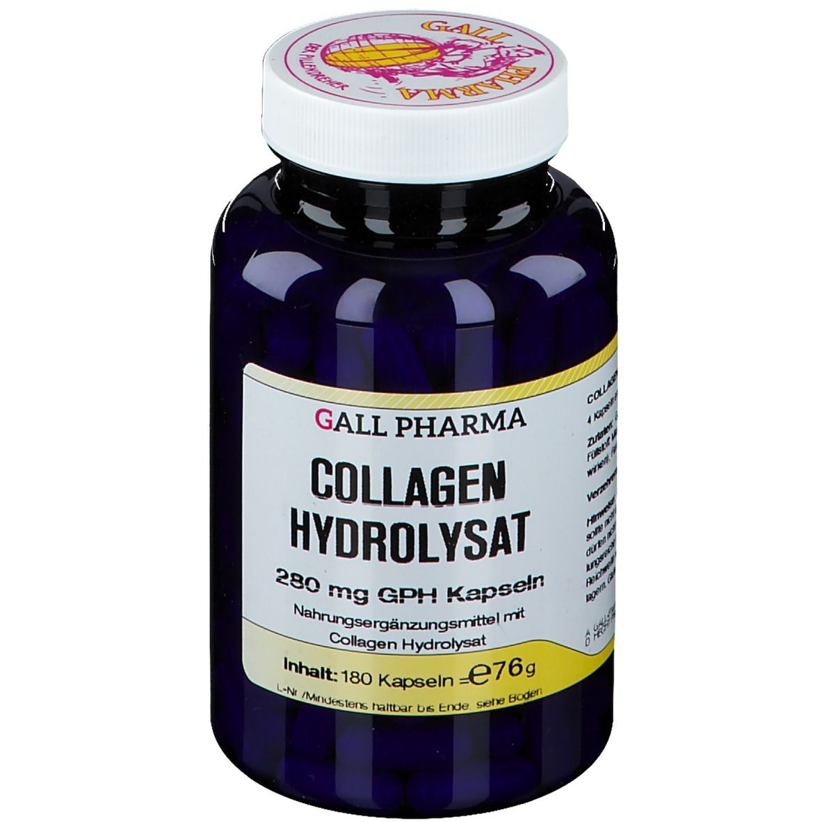 Collagen Hydrolysat 280 mg GPH Kapseln 180 St Kapseln