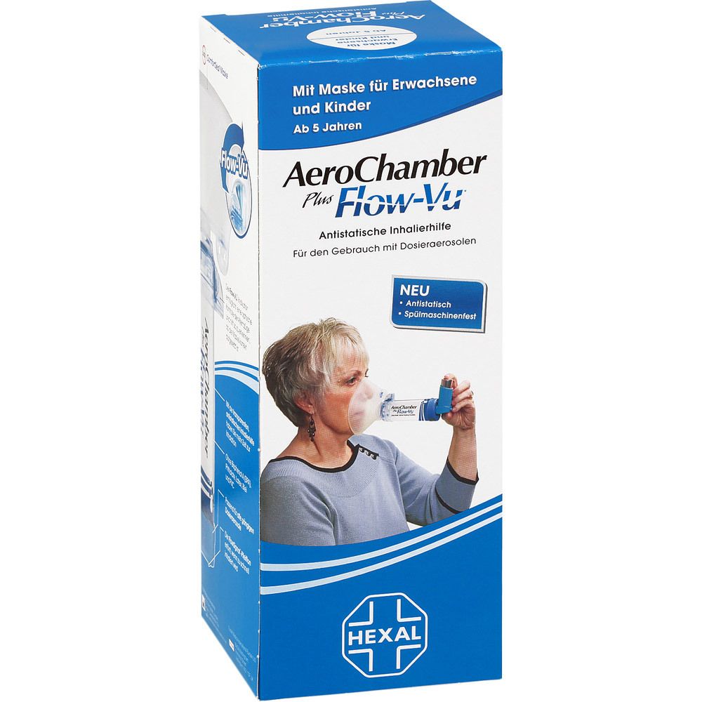 AeroChamber mit Maske für Erwachsene und Kinder (ab 5 J.) 1 St Set