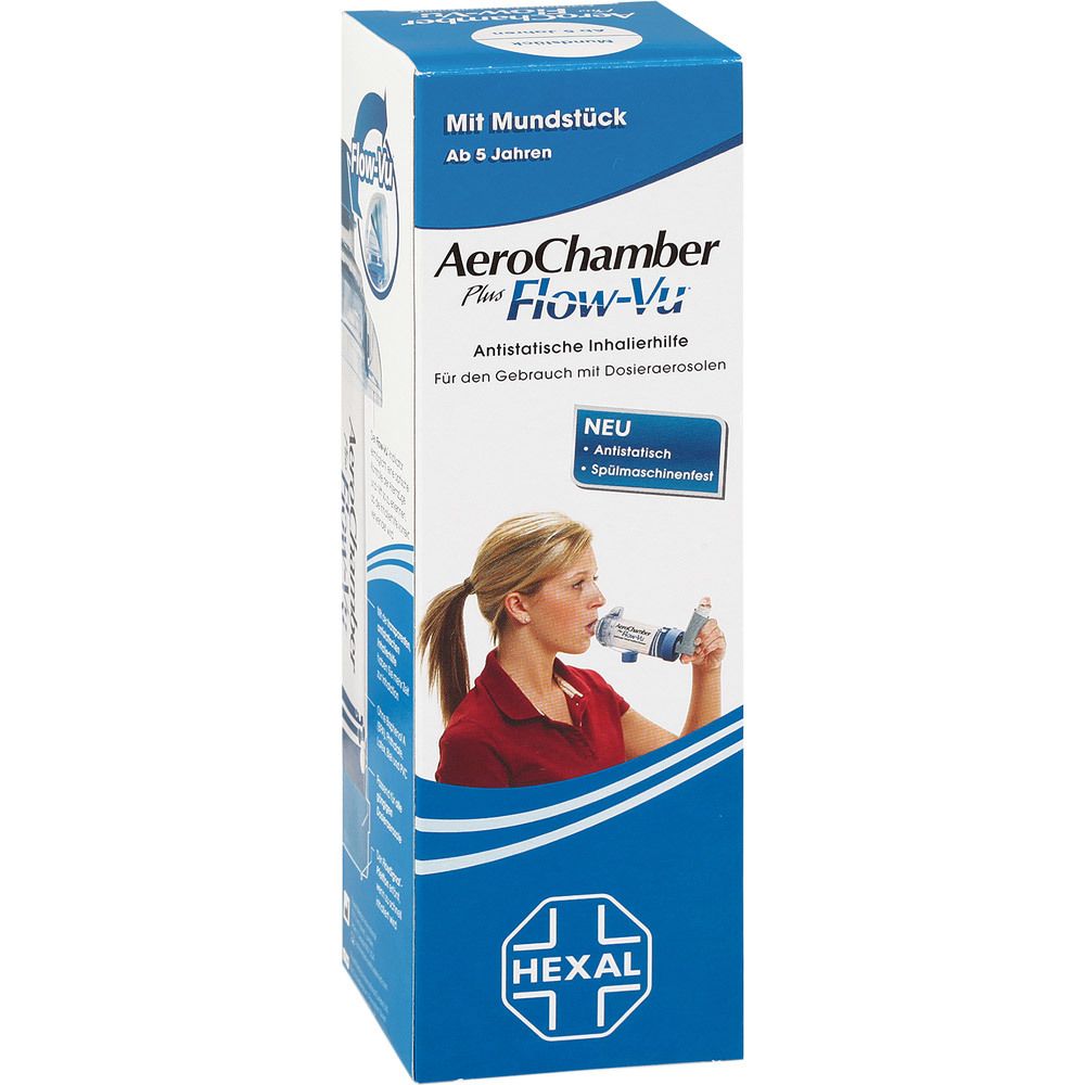 AeroChamber mit Mundstück für Erwachsene und Kinder (ab 5 J.) 1 St Set