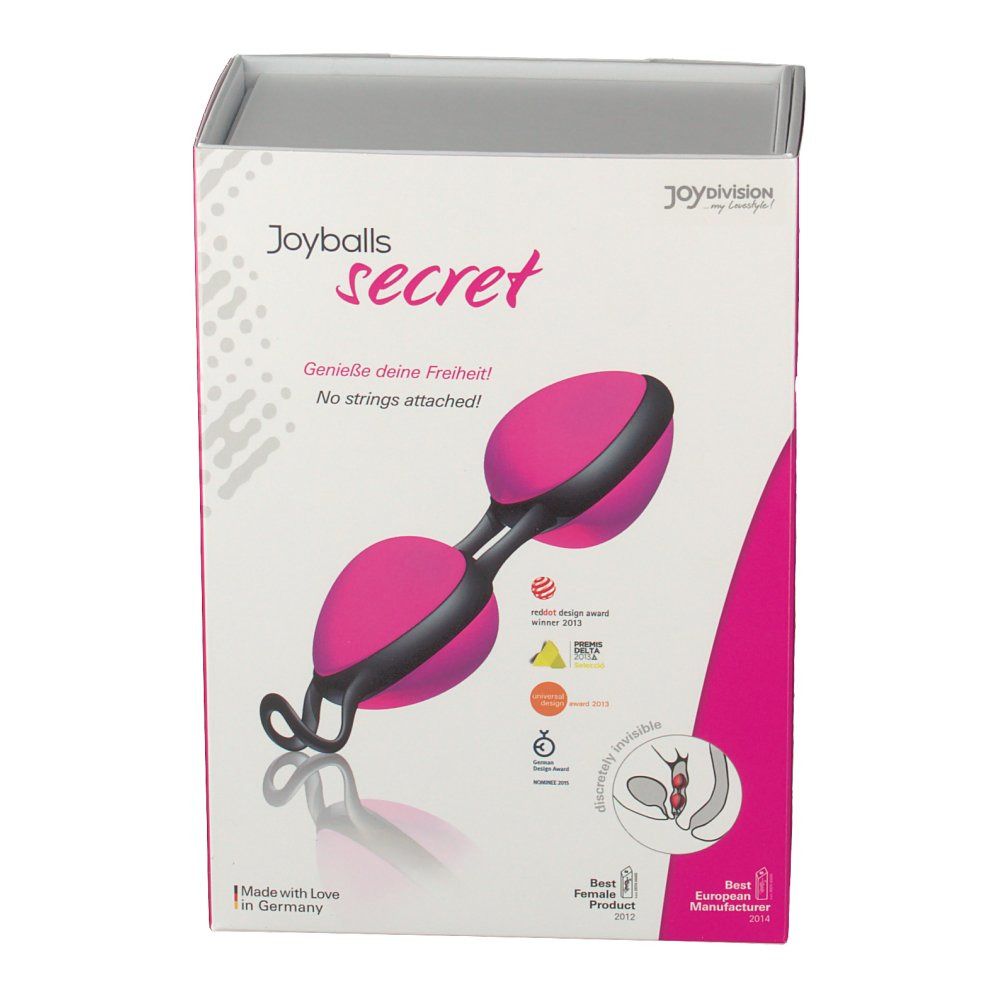Joyballs® secret pink-schwarz 1 St Beckenbodentrainer