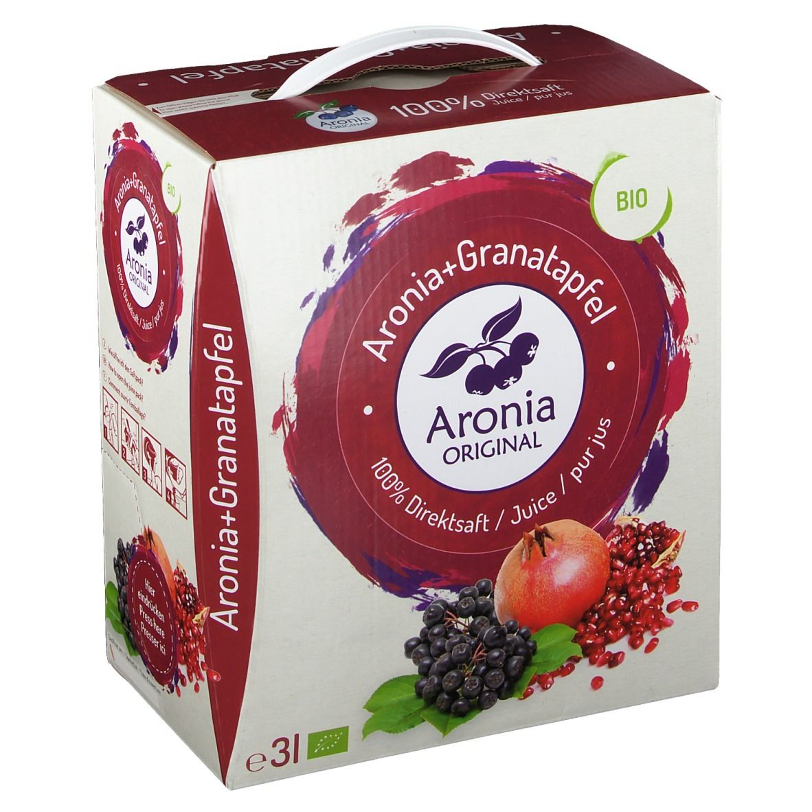 Bio Aronia+Granatapfelsaft 100 % Direktsaft 3 l Saft
