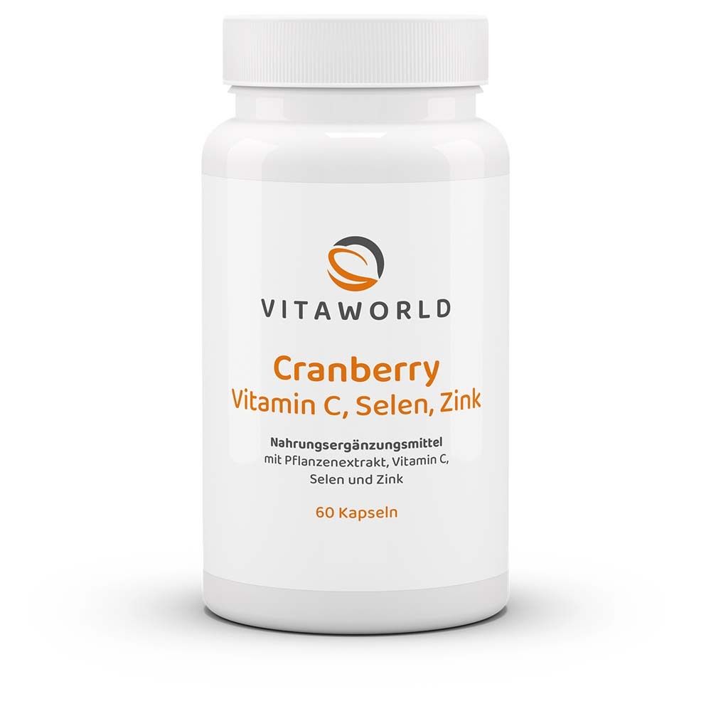 Cranberryextrakt + Vitamin C + Selen + Zink 60 St Kapseln