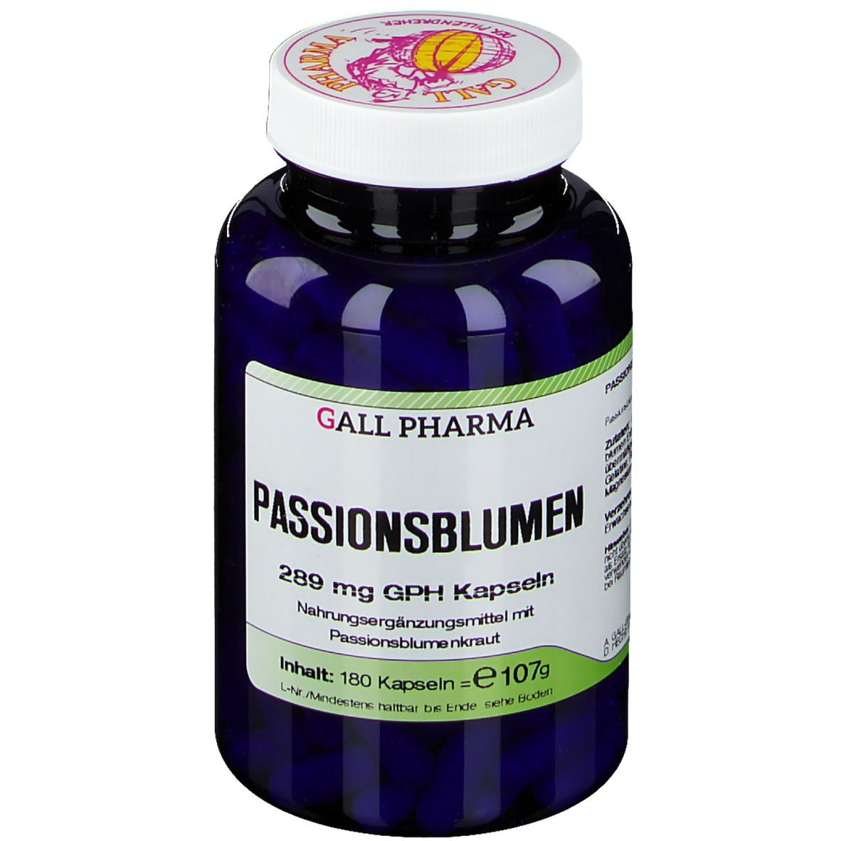 Passionsblumen 289 mg GPH Kapseln 180 St Kapseln