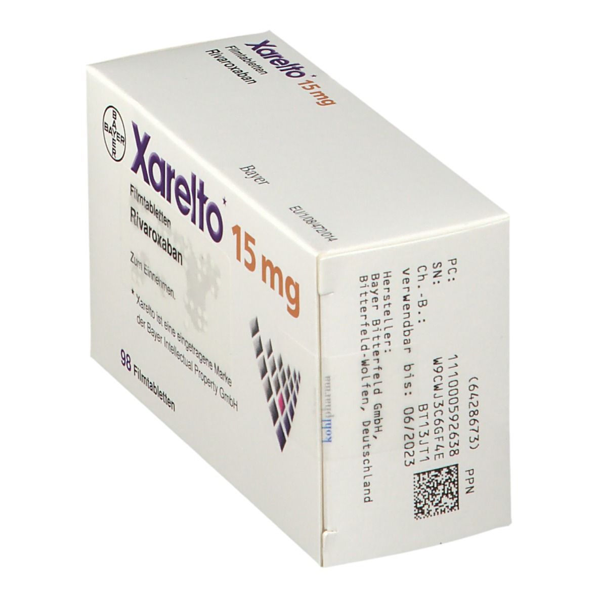 Xarelto 15 mg Filmtabletten 98 St