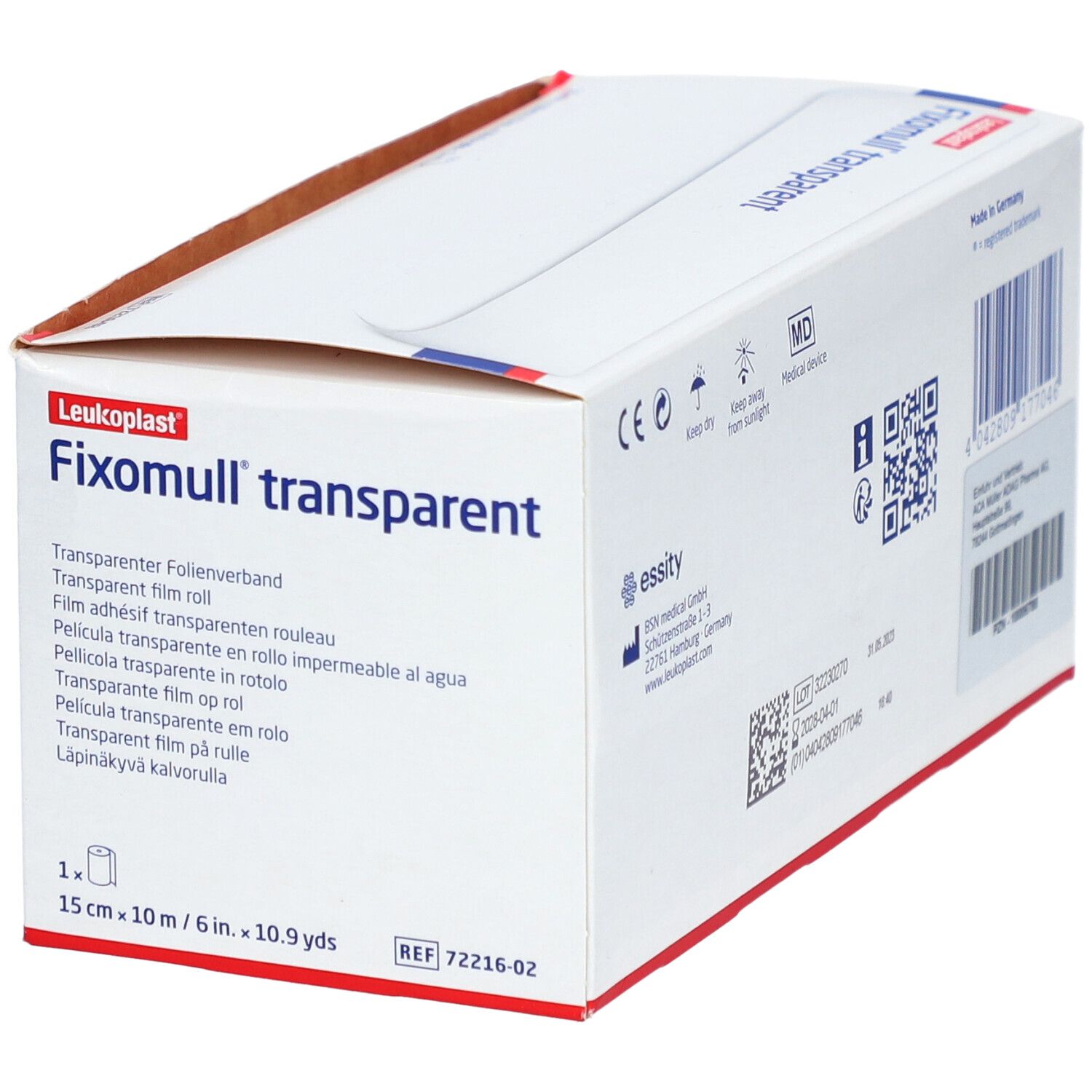 Fixomull® transparent 15 cm x 10 m