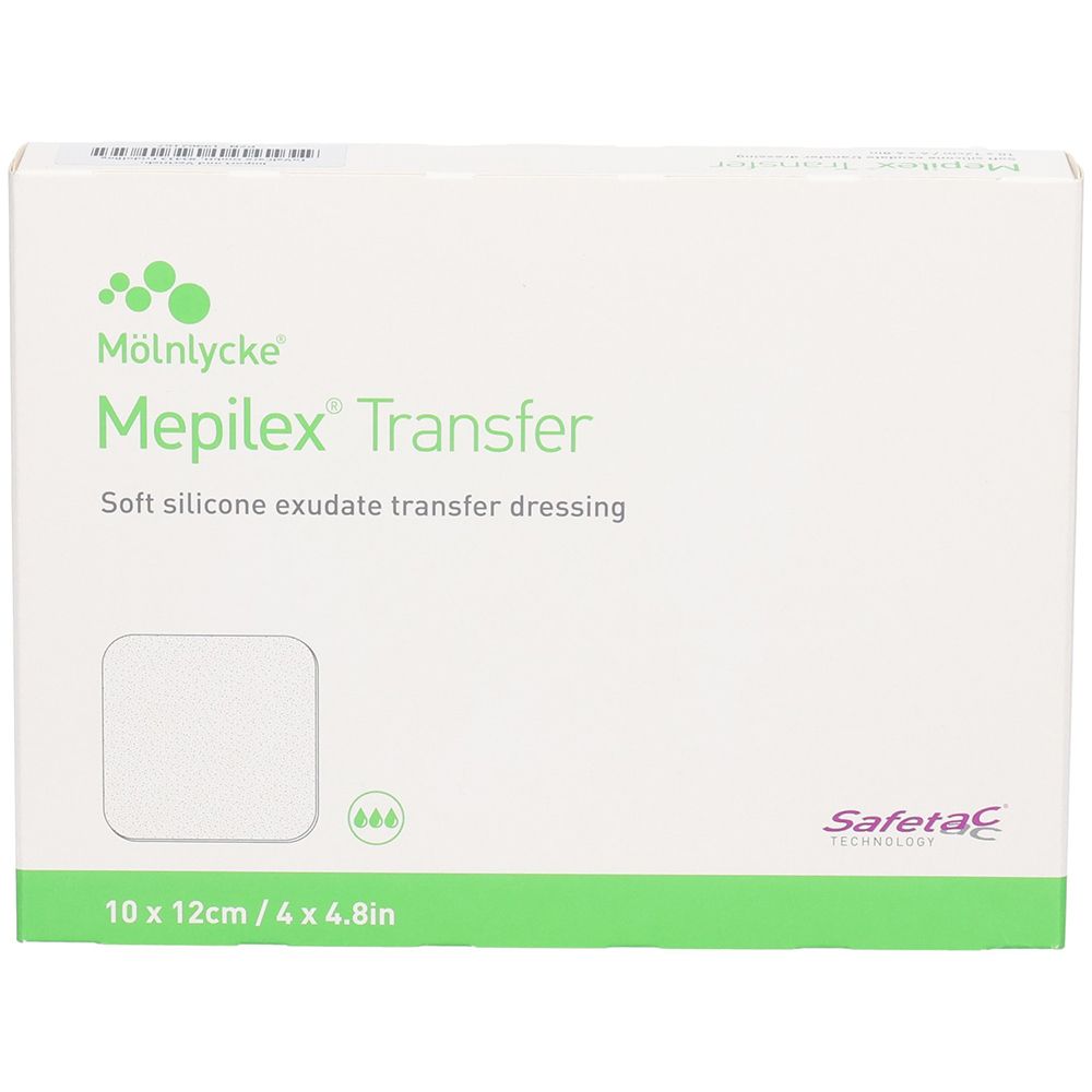 Mepilex Transfer Schaumverband 10x12 cm steril 5 St Verband