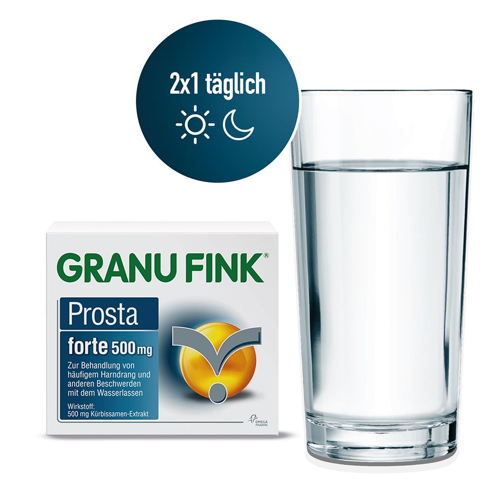 GRANU FINK® Prosta forte 500 mg – Jetzt 5€ Cashback sichern