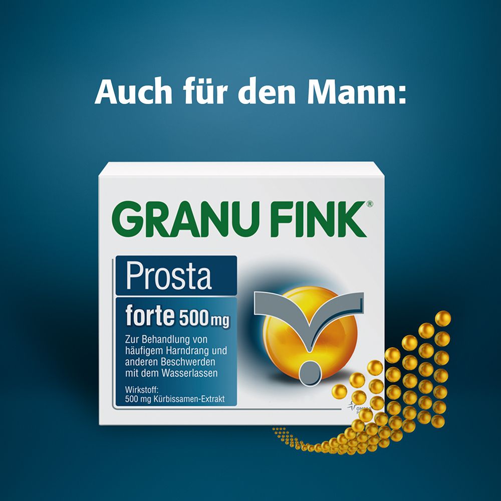 GRANU FINK® Prosta forte 500 mg – Jetzt 5€ Cashback sichern