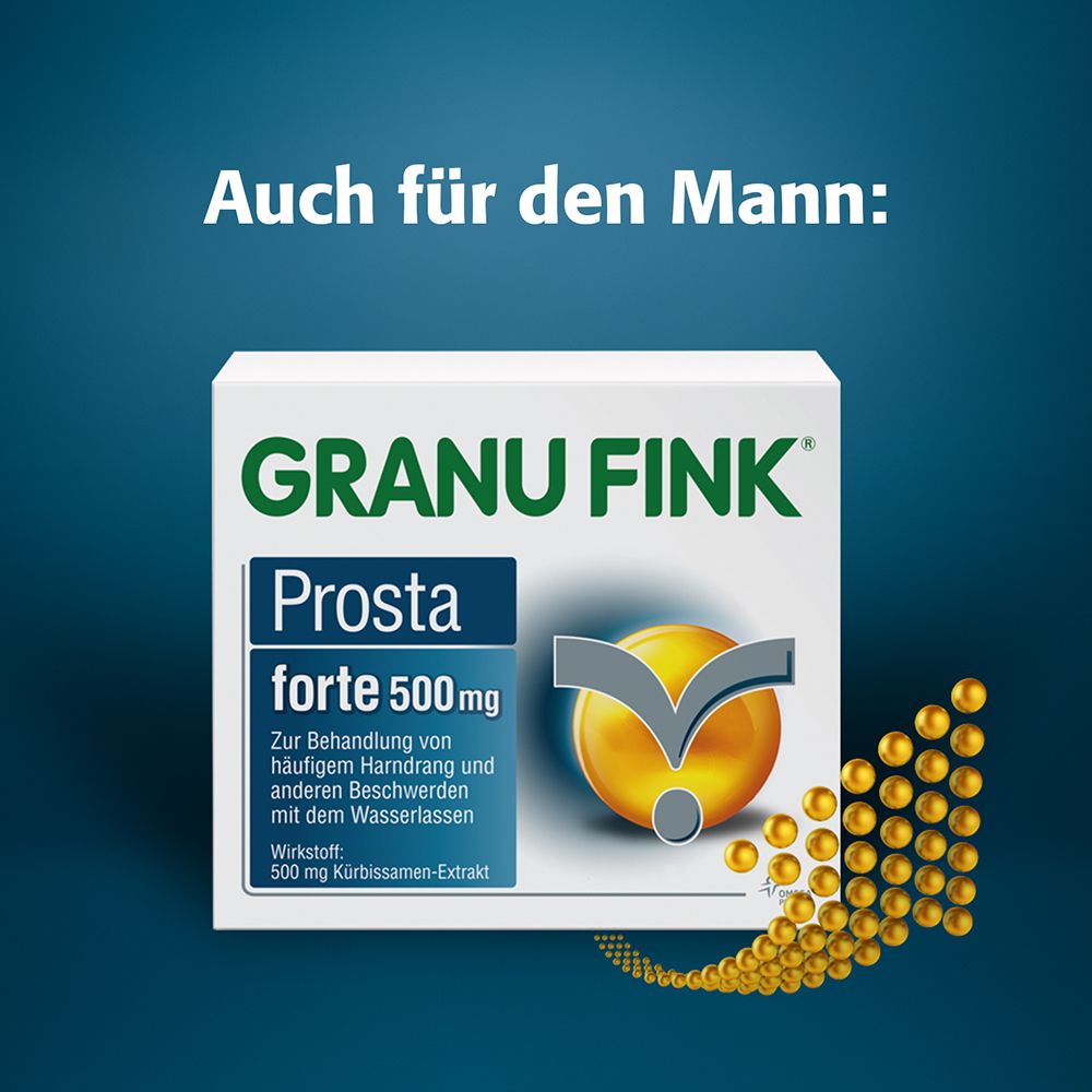 GRANU FINK® Prosta forte 500 mg – Jetzt 7€ Cashback sichern