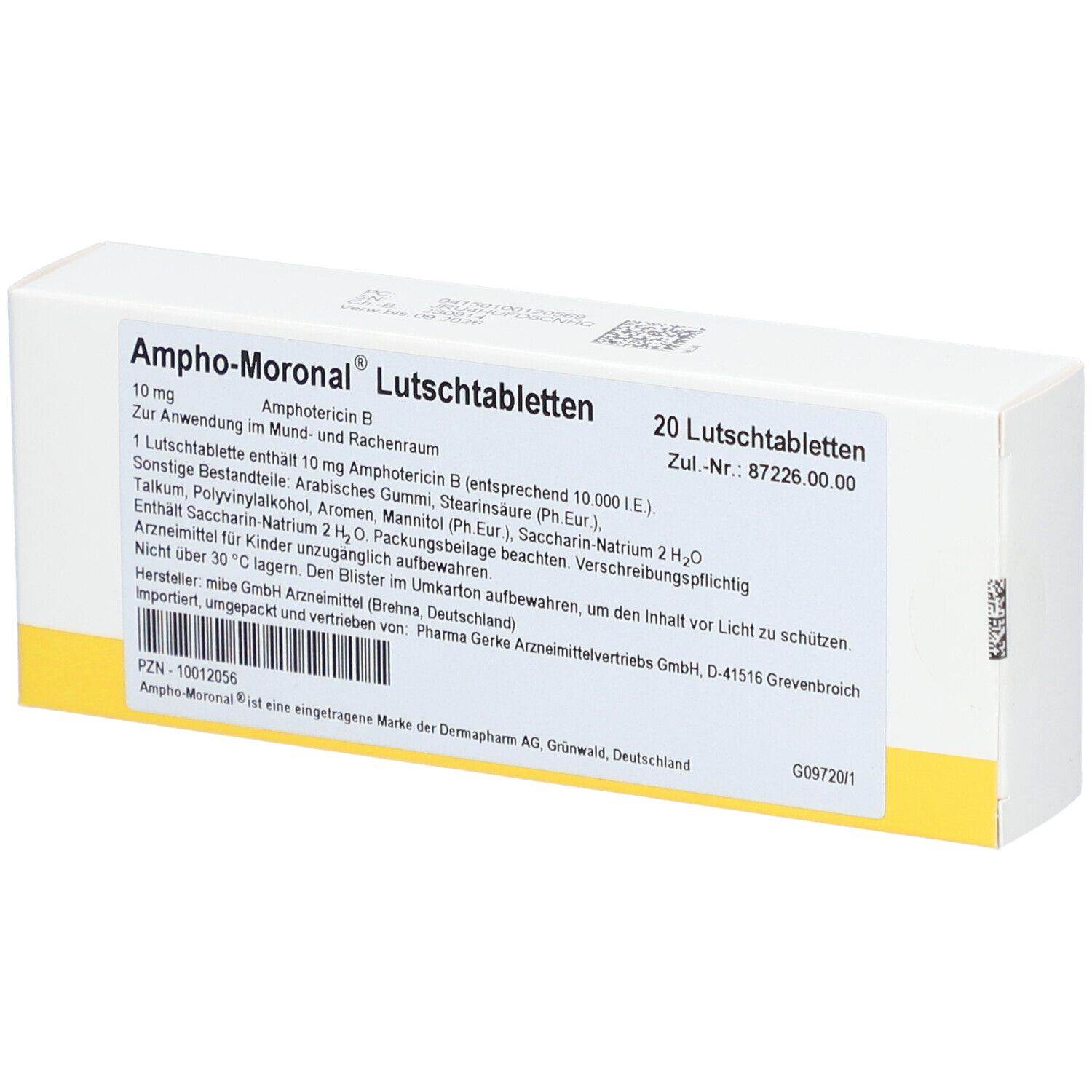 AMPHO-MORONAL Lutschtabletten 10 mg