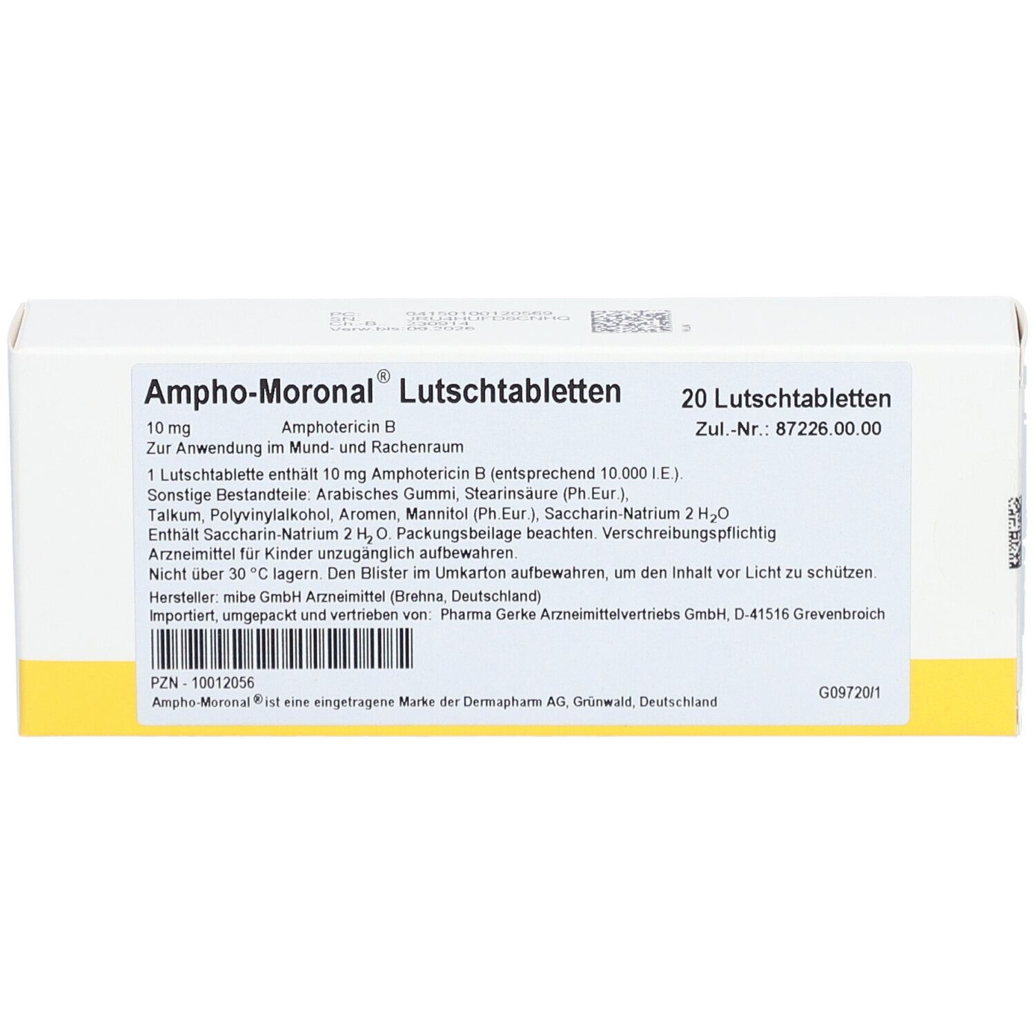 AMPHO-MORONAL Lutschtabletten 10 mg
