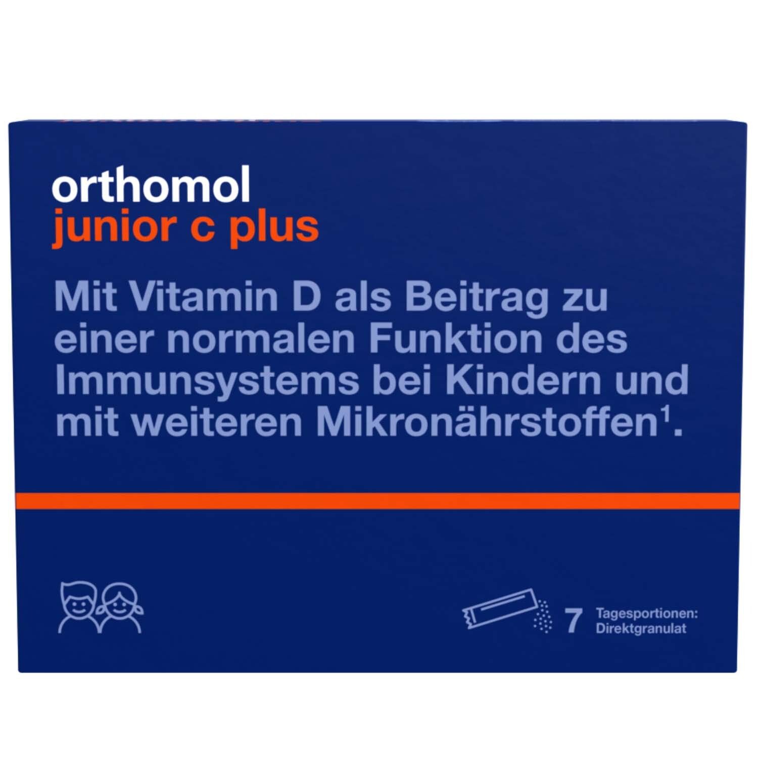 Orthomol junior C plus Granulat Himbeer/Limette