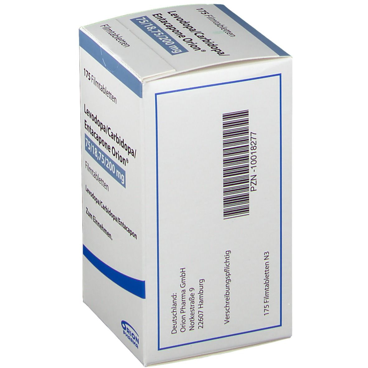 Levodopa/Carbidopa/Entacapone Orion® 75 mg/18,75 mg/200 mg