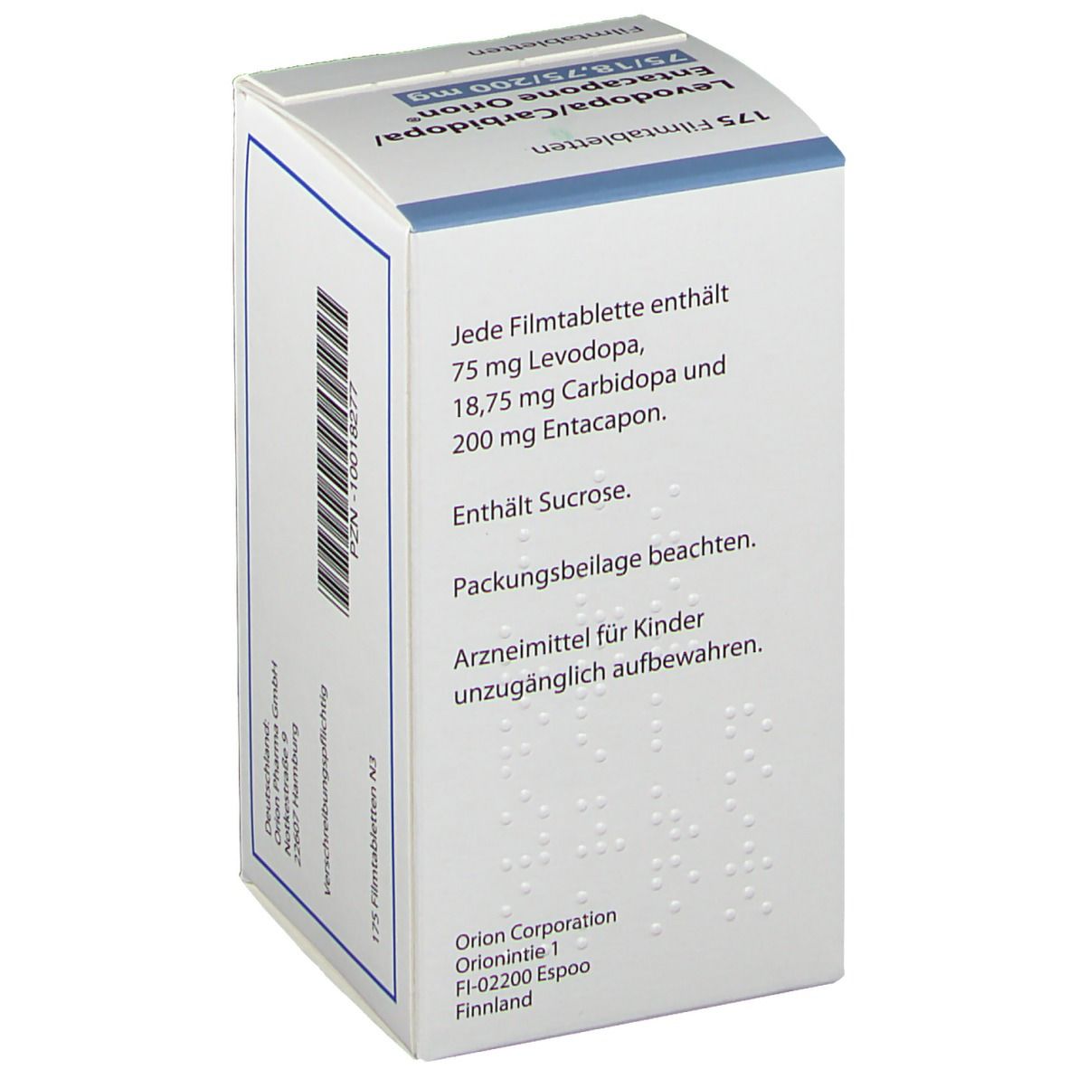Levodopa/Carbidopa/Entacapone Orion® 75 mg/18,75 mg/200 mg