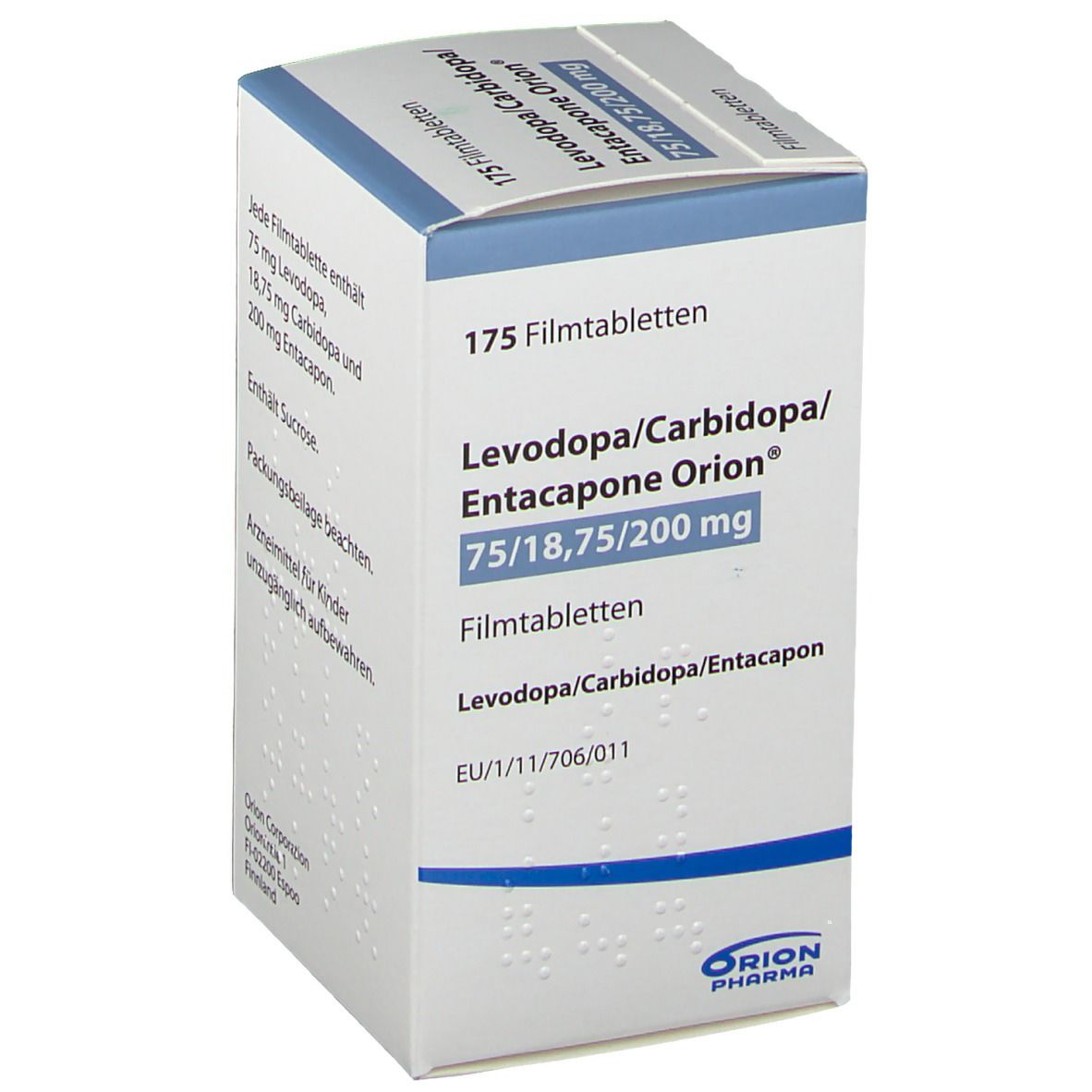 Levodopa/Carbidopa/Entacapone Orion® 75 mg/18,75 mg/200 mg