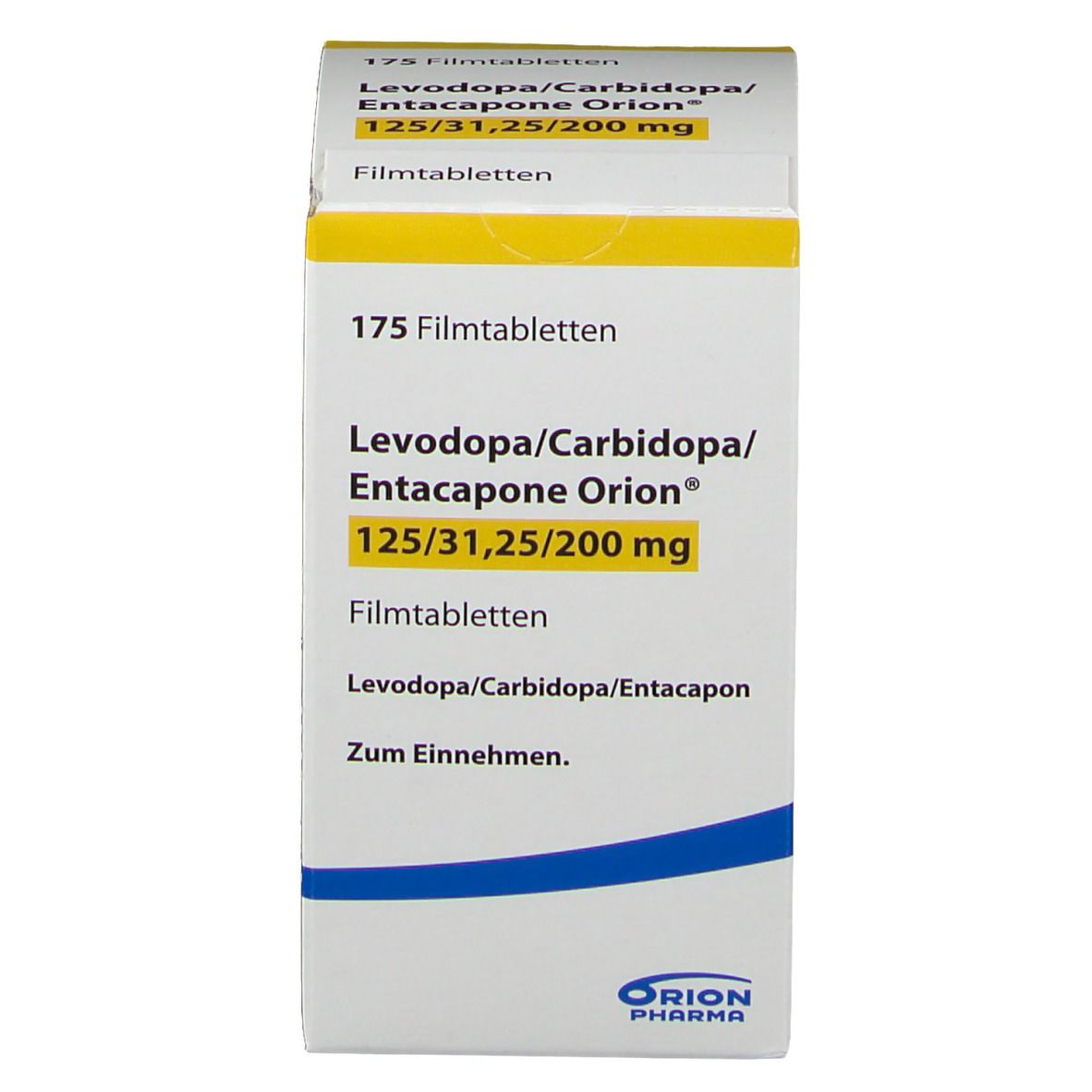 LEVODOPA/Carbidopa/Entacapone Orion 125 mg/31,25 mg/200 mg
