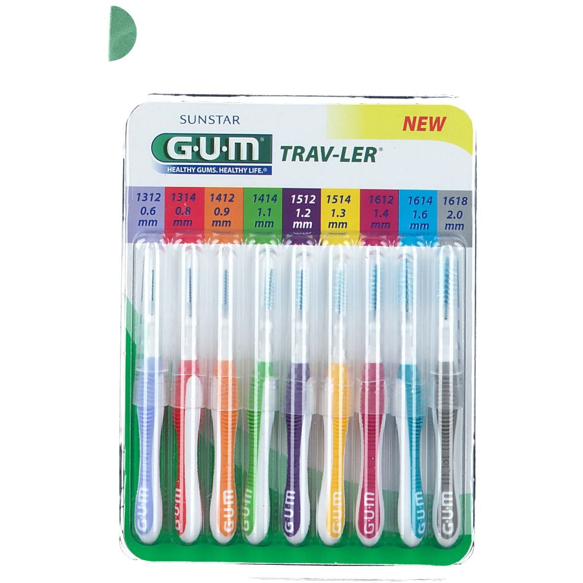 GUM Trav-Ler Sortiment Interdentalbürsten 9 St Zahnbürste