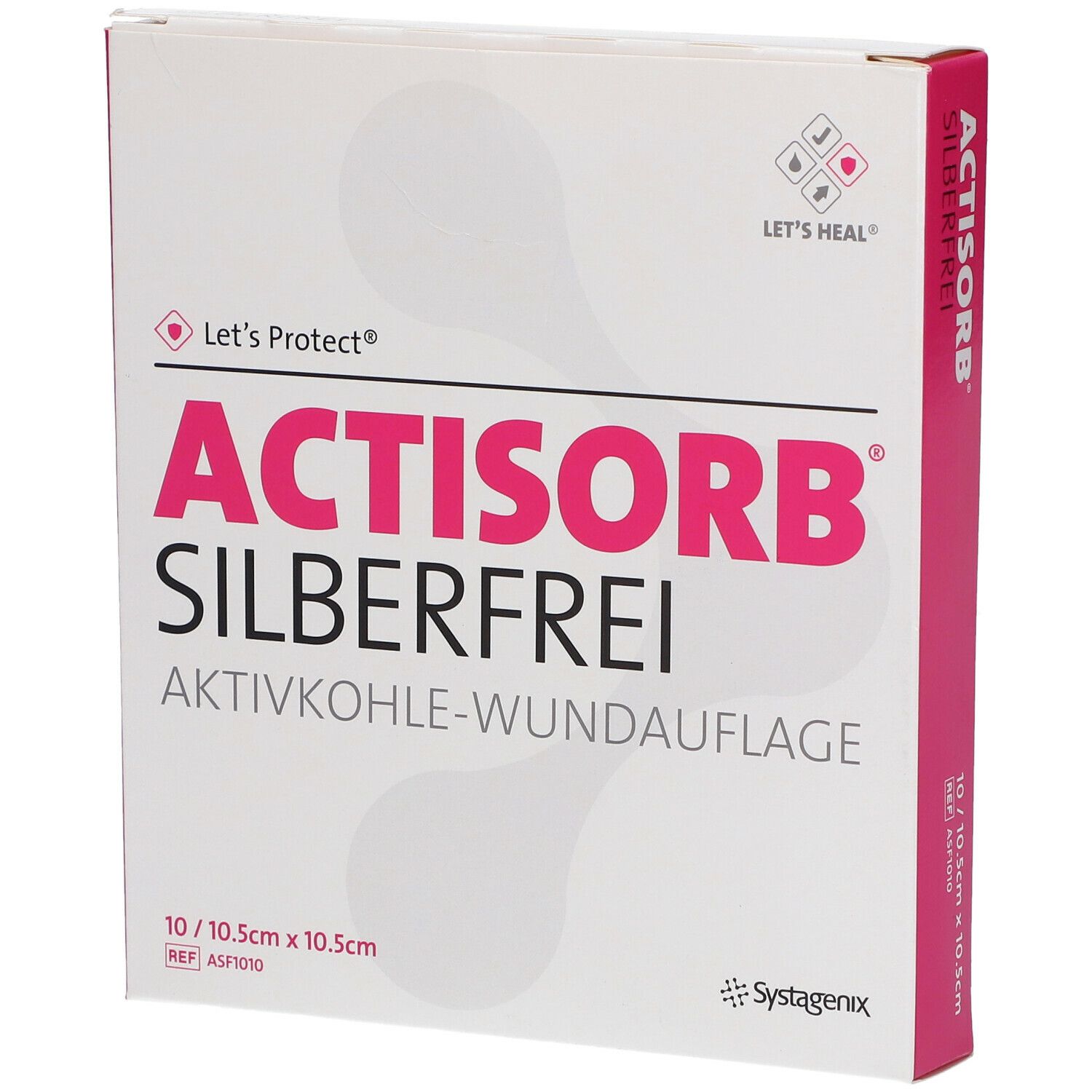 Actisorb® Silberfrei 10,5 x 10,5 cm