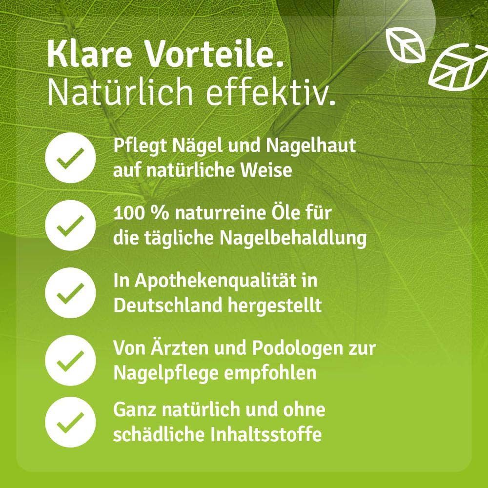 Nagelöl Repair & Protect. Pflegt Nägel und Nagelhaut, 100% naturreine Öle, Apothekenqualität.