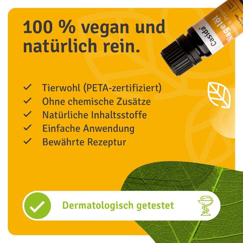 Nagelöl Repair & Protect. 100% vegan, ohne chemische Zusätze, dermatologisch getestet.