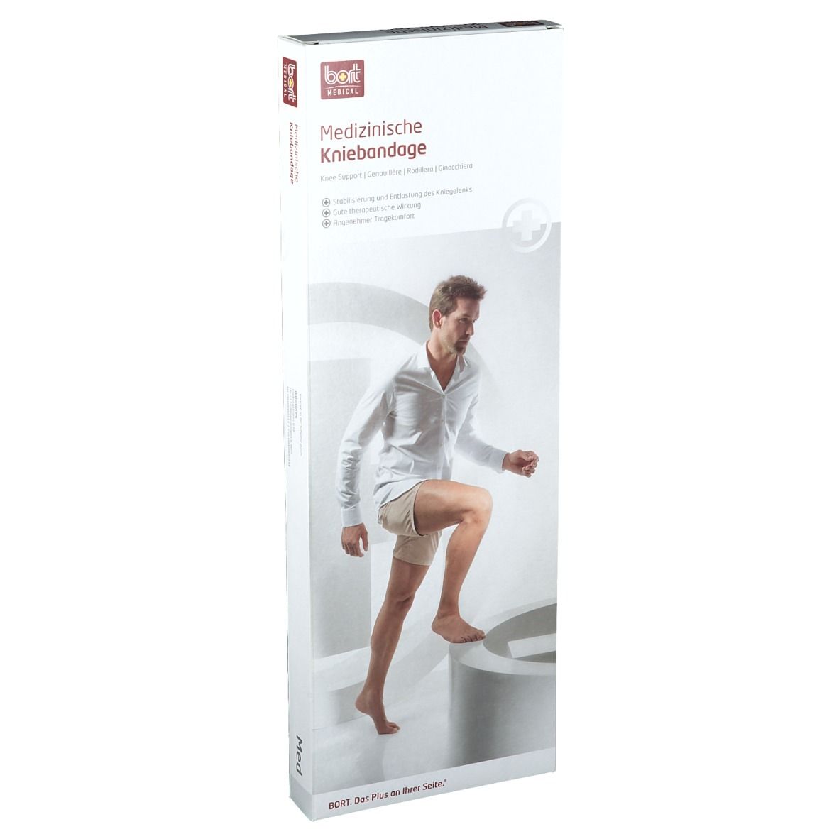 BORT activemed Kniebandage Gr. L silber